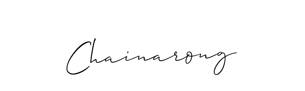 Also we have Chainarong name is the best signature style. Create professional handwritten signature collection using Allison_Script autograph style. Chainarong signature style 2 images and pictures png