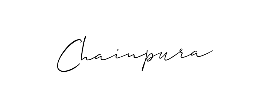 How to make Chainpura name signature. Use Allison_Script style for creating short signs online. This is the latest handwritten sign. Chainpura signature style 2 images and pictures png