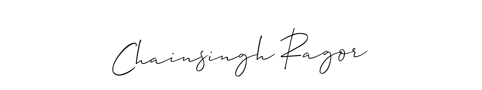 Make a short Chainsingh Ragor signature style. Manage your documents anywhere anytime using Allison_Script. Create and add eSignatures, submit forms, share and send files easily. Chainsingh Ragor signature style 2 images and pictures png
