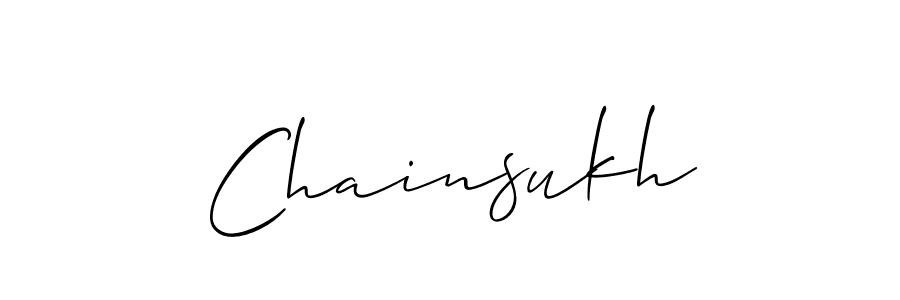 How to make Chainsukh name signature. Use Allison_Script style for creating short signs online. This is the latest handwritten sign. Chainsukh signature style 2 images and pictures png