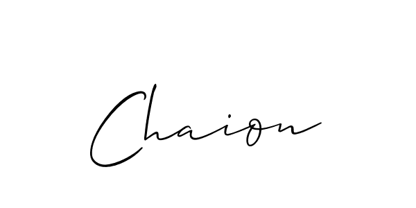 Best and Professional Signature Style for Chaion. Allison_Script Best Signature Style Collection. Chaion signature style 2 images and pictures png
