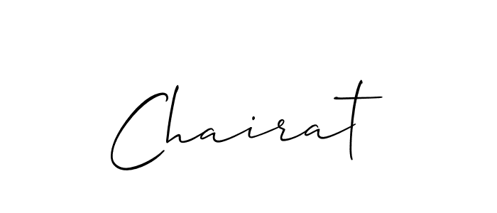 How to make Chairat signature? Allison_Script is a professional autograph style. Create handwritten signature for Chairat name. Chairat signature style 2 images and pictures png