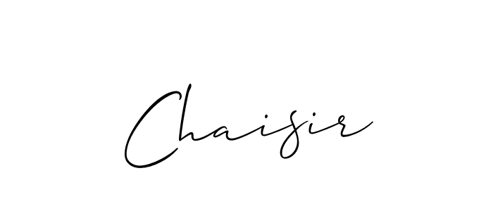 You should practise on your own different ways (Allison_Script) to write your name (Chaisir) in signature. don't let someone else do it for you. Chaisir signature style 2 images and pictures png