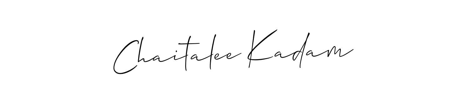 Use a signature maker to create a handwritten signature online. With this signature software, you can design (Allison_Script) your own signature for name Chaitalee Kadam. Chaitalee Kadam signature style 2 images and pictures png