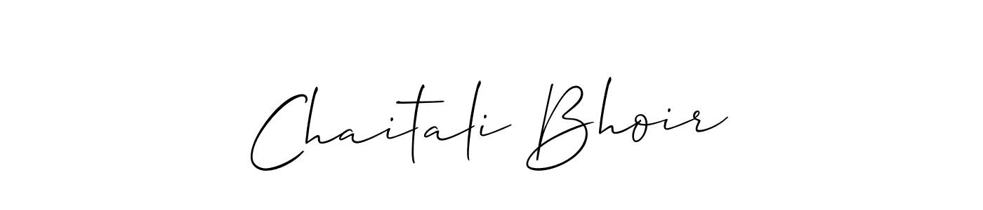 How to make Chaitali Bhoir signature? Allison_Script is a professional autograph style. Create handwritten signature for Chaitali Bhoir name. Chaitali Bhoir signature style 2 images and pictures png