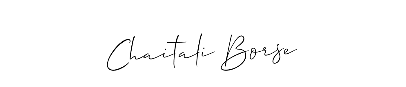 Allison_Script is a professional signature style that is perfect for those who want to add a touch of class to their signature. It is also a great choice for those who want to make their signature more unique. Get Chaitali Borse name to fancy signature for free. Chaitali Borse signature style 2 images and pictures png