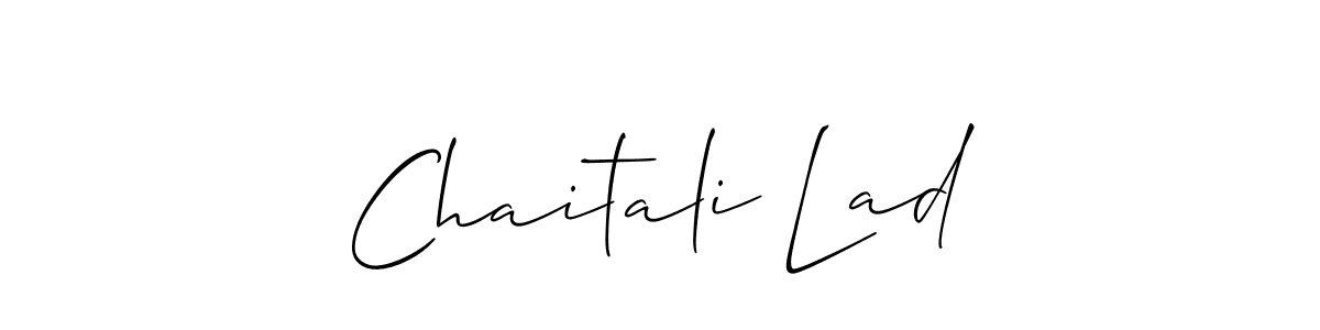 Chaitali Lad stylish signature style. Best Handwritten Sign (Allison_Script) for my name. Handwritten Signature Collection Ideas for my name Chaitali Lad. Chaitali Lad signature style 2 images and pictures png