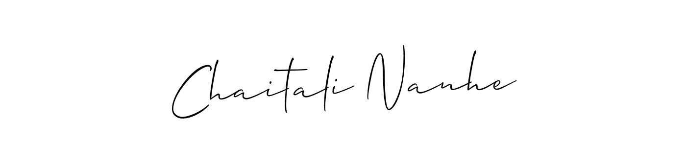 Chaitali Nanhe stylish signature style. Best Handwritten Sign (Allison_Script) for my name. Handwritten Signature Collection Ideas for my name Chaitali Nanhe. Chaitali Nanhe signature style 2 images and pictures png