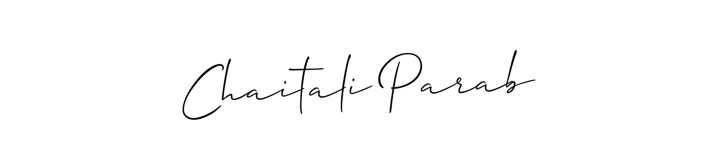 Chaitali Parab stylish signature style. Best Handwritten Sign (Allison_Script) for my name. Handwritten Signature Collection Ideas for my name Chaitali Parab. Chaitali Parab signature style 2 images and pictures png