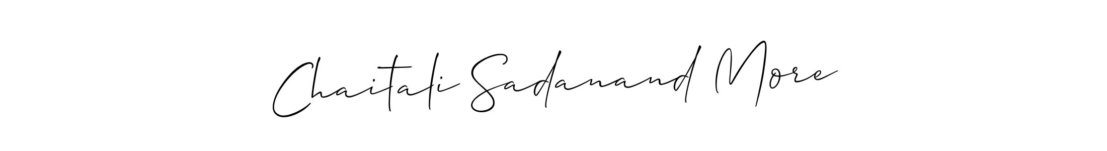 Make a short Chaitali Sadanand More signature style. Manage your documents anywhere anytime using Allison_Script. Create and add eSignatures, submit forms, share and send files easily. Chaitali Sadanand More signature style 2 images and pictures png
