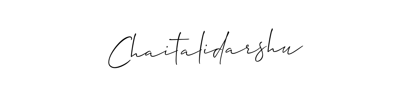 Make a beautiful signature design for name Chaitalidarshu. With this signature (Allison_Script) style, you can create a handwritten signature for free. Chaitalidarshu signature style 2 images and pictures png