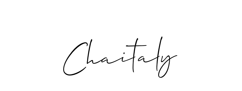 How to Draw Chaitaly signature style? Allison_Script is a latest design signature styles for name Chaitaly. Chaitaly signature style 2 images and pictures png