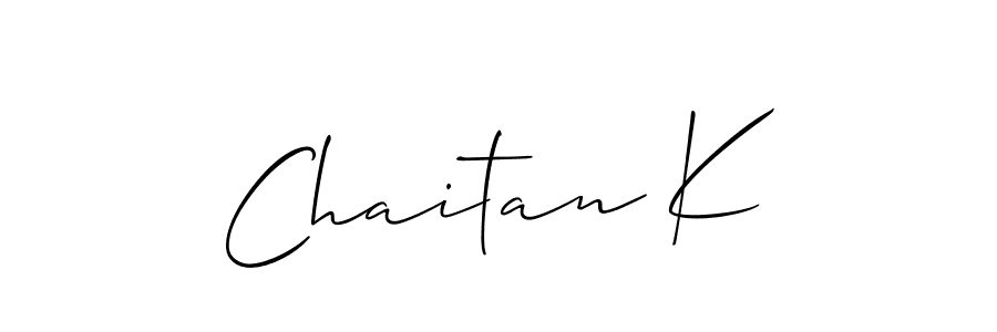Allison_Script is a professional signature style that is perfect for those who want to add a touch of class to their signature. It is also a great choice for those who want to make their signature more unique. Get Chaitan K name to fancy signature for free. Chaitan K signature style 2 images and pictures png