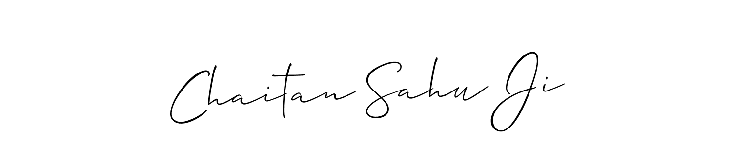 Chaitan Sahu Ji stylish signature style. Best Handwritten Sign (Allison_Script) for my name. Handwritten Signature Collection Ideas for my name Chaitan Sahu Ji. Chaitan Sahu Ji signature style 2 images and pictures png