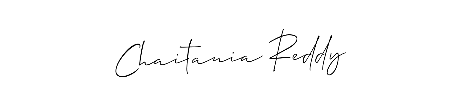 It looks lik you need a new signature style for name Chaitania Reddy. Design unique handwritten (Allison_Script) signature with our free signature maker in just a few clicks. Chaitania Reddy signature style 2 images and pictures png