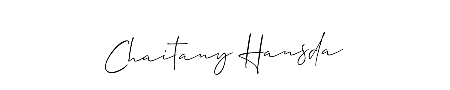 Make a beautiful signature design for name Chaitany Hansda. Use this online signature maker to create a handwritten signature for free. Chaitany Hansda signature style 2 images and pictures png