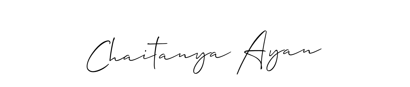 Best and Professional Signature Style for Chaitanya Ayan. Allison_Script Best Signature Style Collection. Chaitanya Ayan signature style 2 images and pictures png