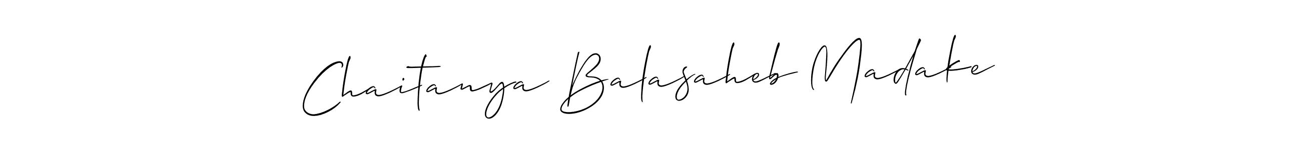 It looks lik you need a new signature style for name Chaitanya Balasaheb Madake. Design unique handwritten (Allison_Script) signature with our free signature maker in just a few clicks. Chaitanya Balasaheb Madake signature style 2 images and pictures png