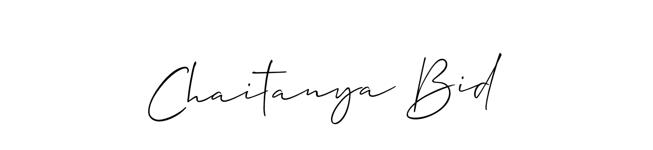 Chaitanya Bid stylish signature style. Best Handwritten Sign (Allison_Script) for my name. Handwritten Signature Collection Ideas for my name Chaitanya Bid. Chaitanya Bid signature style 2 images and pictures png