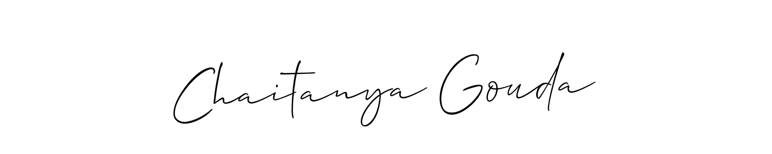 Design your own signature with our free online signature maker. With this signature software, you can create a handwritten (Allison_Script) signature for name Chaitanya Gouda. Chaitanya Gouda signature style 2 images and pictures png