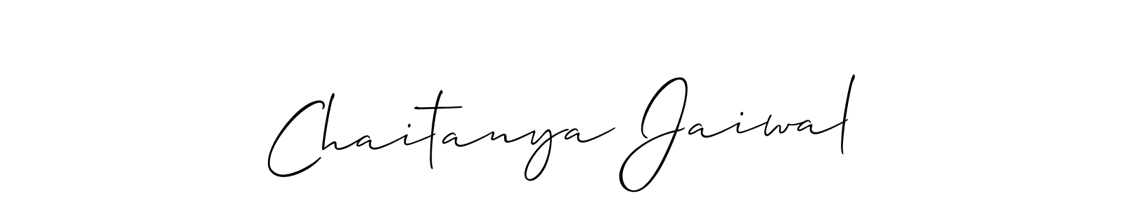 Make a beautiful signature design for name Chaitanya Jaiwal. Use this online signature maker to create a handwritten signature for free. Chaitanya Jaiwal signature style 2 images and pictures png