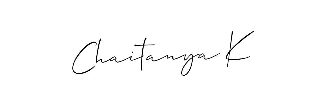 How to Draw Chaitanya K signature style? Allison_Script is a latest design signature styles for name Chaitanya K. Chaitanya K signature style 2 images and pictures png