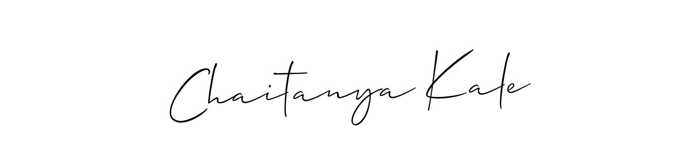 How to make Chaitanya Kale signature? Allison_Script is a professional autograph style. Create handwritten signature for Chaitanya Kale name. Chaitanya Kale signature style 2 images and pictures png