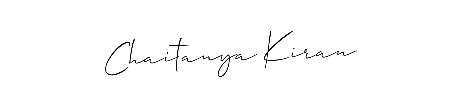 Use a signature maker to create a handwritten signature online. With this signature software, you can design (Allison_Script) your own signature for name Chaitanya Kiran. Chaitanya Kiran signature style 2 images and pictures png