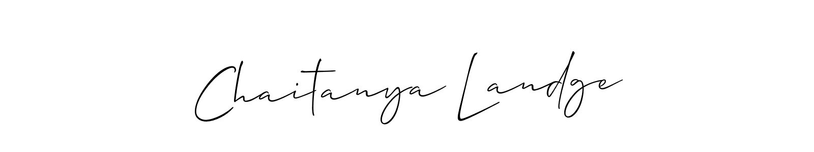 Make a beautiful signature design for name Chaitanya Landge. Use this online signature maker to create a handwritten signature for free. Chaitanya Landge signature style 2 images and pictures png