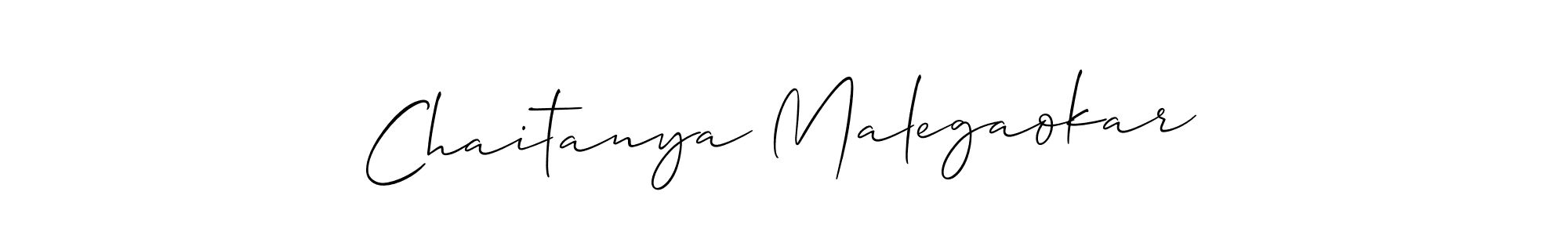 Make a beautiful signature design for name Chaitanya Malegaokar. Use this online signature maker to create a handwritten signature for free. Chaitanya Malegaokar signature style 2 images and pictures png