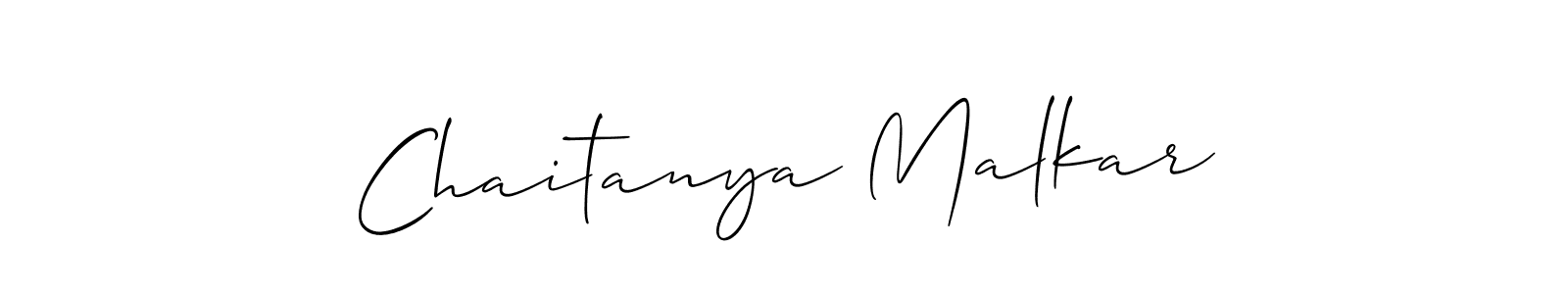 This is the best signature style for the Chaitanya Malkar name. Also you like these signature font (Allison_Script). Mix name signature. Chaitanya Malkar signature style 2 images and pictures png