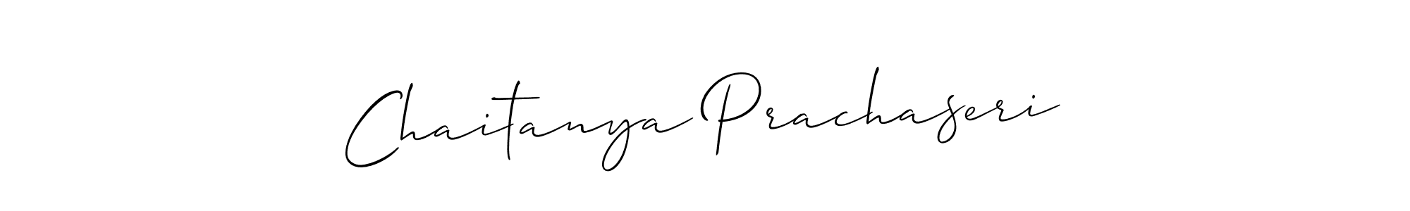 Use a signature maker to create a handwritten signature online. With this signature software, you can design (Allison_Script) your own signature for name Chaitanya Prachaseri. Chaitanya Prachaseri signature style 2 images and pictures png