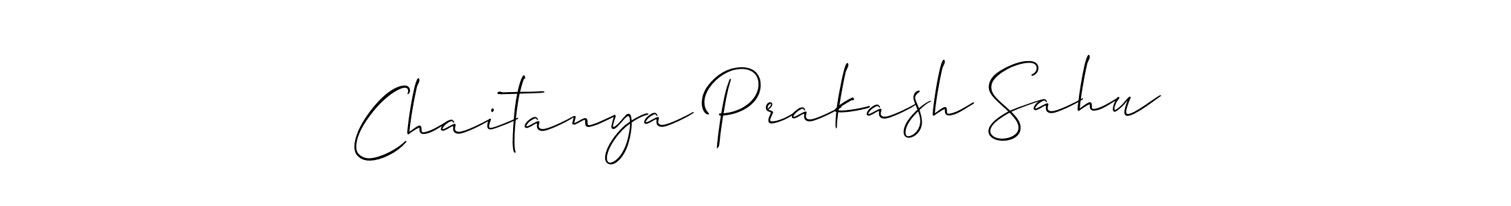 Use a signature maker to create a handwritten signature online. With this signature software, you can design (Allison_Script) your own signature for name Chaitanya Prakash Sahu. Chaitanya Prakash Sahu signature style 2 images and pictures png