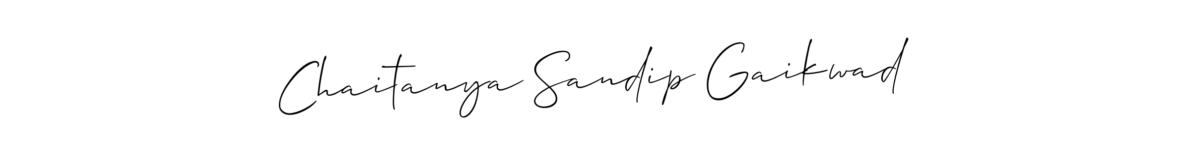The best way (Allison_Script) to make a short signature is to pick only two or three words in your name. The name Chaitanya Sandip Gaikwad include a total of six letters. For converting this name. Chaitanya Sandip Gaikwad signature style 2 images and pictures png