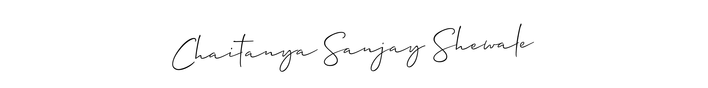 Chaitanya Sanjay Shewale stylish signature style. Best Handwritten Sign (Allison_Script) for my name. Handwritten Signature Collection Ideas for my name Chaitanya Sanjay Shewale. Chaitanya Sanjay Shewale signature style 2 images and pictures png