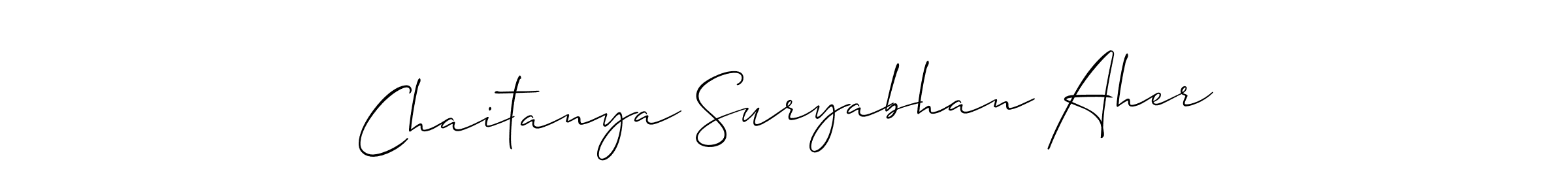Chaitanya Suryabhan Aher stylish signature style. Best Handwritten Sign (Allison_Script) for my name. Handwritten Signature Collection Ideas for my name Chaitanya Suryabhan Aher. Chaitanya Suryabhan Aher signature style 2 images and pictures png