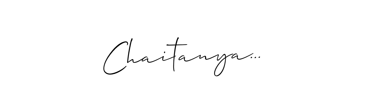 How to make Chaitanya... signature? Allison_Script is a professional autograph style. Create handwritten signature for Chaitanya... name. Chaitanya... signature style 2 images and pictures png
