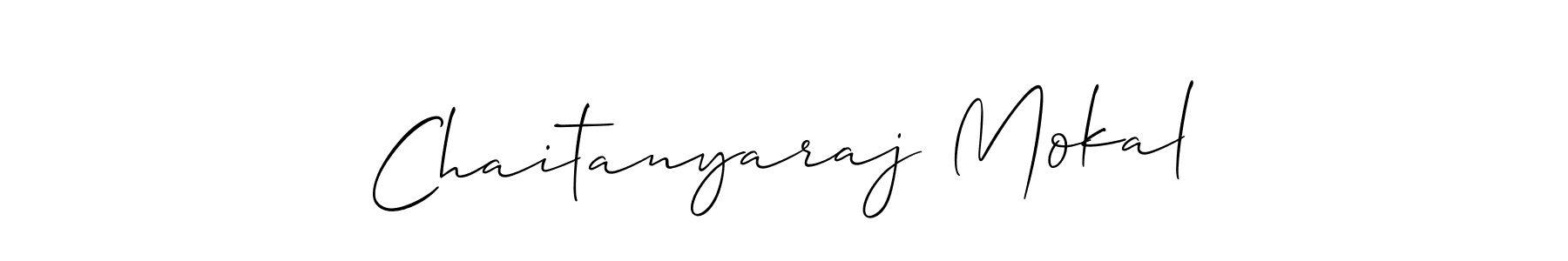 Use a signature maker to create a handwritten signature online. With this signature software, you can design (Allison_Script) your own signature for name Chaitanyaraj Mokal. Chaitanyaraj Mokal signature style 2 images and pictures png