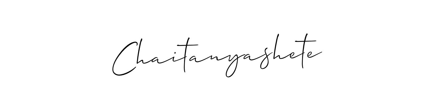 It looks lik you need a new signature style for name Chaitanyashete. Design unique handwritten (Allison_Script) signature with our free signature maker in just a few clicks. Chaitanyashete signature style 2 images and pictures png