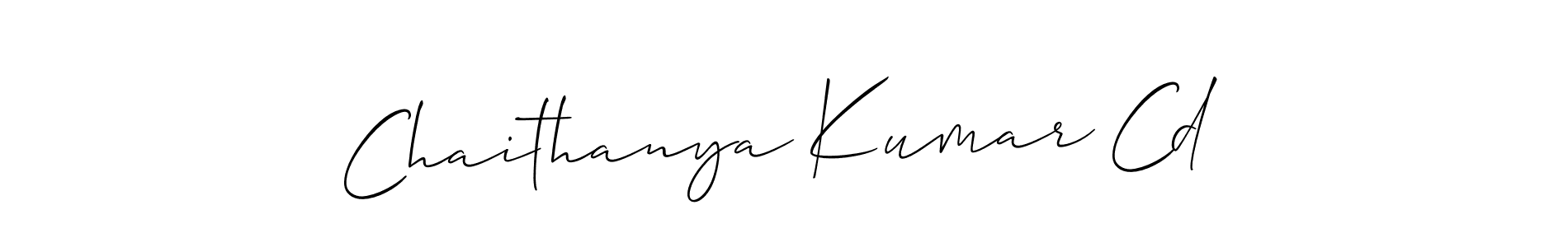 Make a beautiful signature design for name Chaithanya Kumar Cd. Use this online signature maker to create a handwritten signature for free. Chaithanya Kumar Cd signature style 2 images and pictures png