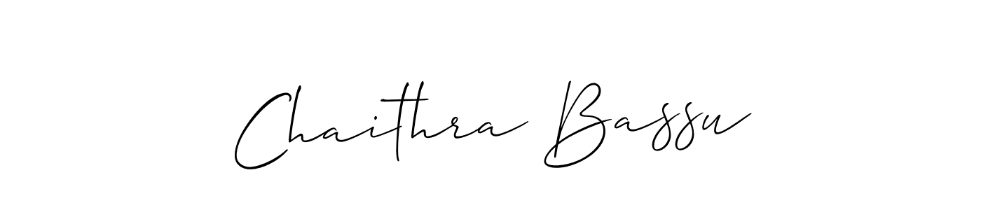 The best way (Allison_Script) to make a short signature is to pick only two or three words in your name. The name Chaithra Bassu include a total of six letters. For converting this name. Chaithra Bassu signature style 2 images and pictures png