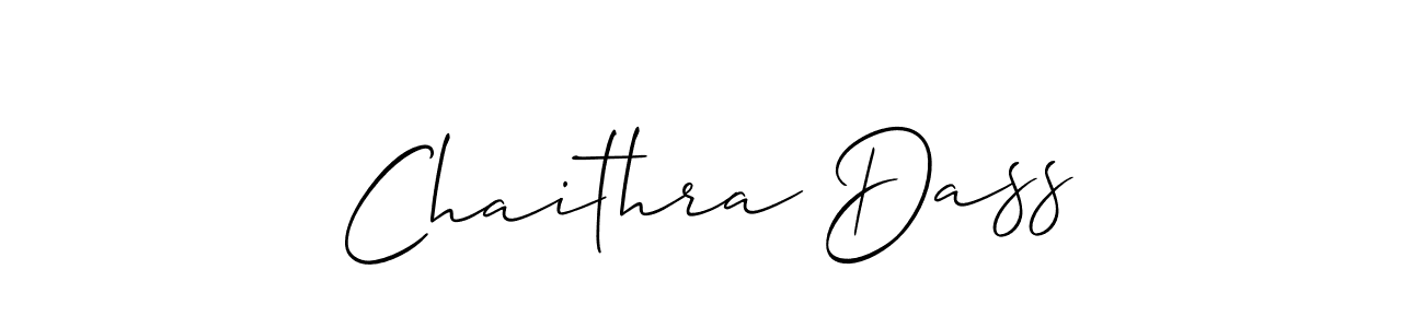 Use a signature maker to create a handwritten signature online. With this signature software, you can design (Allison_Script) your own signature for name Chaithra Dass. Chaithra Dass signature style 2 images and pictures png