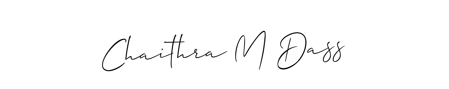 It looks lik you need a new signature style for name Chaithra M Dass. Design unique handwritten (Allison_Script) signature with our free signature maker in just a few clicks. Chaithra M Dass signature style 2 images and pictures png