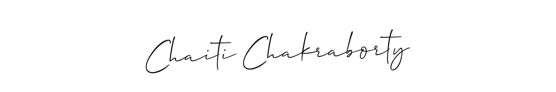 You should practise on your own different ways (Allison_Script) to write your name (Chaiti Chakraborty) in signature. don't let someone else do it for you. Chaiti Chakraborty signature style 2 images and pictures png