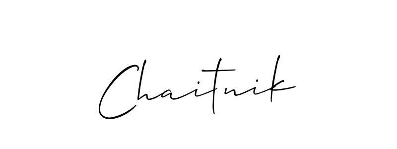 Similarly Allison_Script is the best handwritten signature design. Signature creator online .You can use it as an online autograph creator for name Chaitnik. Chaitnik signature style 2 images and pictures png