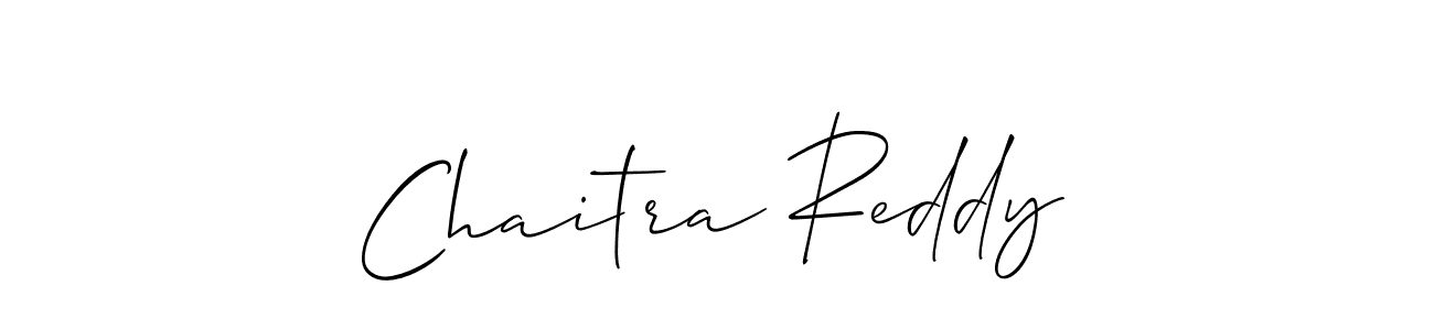 Use a signature maker to create a handwritten signature online. With this signature software, you can design (Allison_Script) your own signature for name Chaitra Reddy. Chaitra Reddy signature style 2 images and pictures png