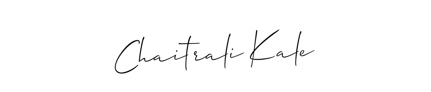 Use a signature maker to create a handwritten signature online. With this signature software, you can design (Allison_Script) your own signature for name Chaitrali Kale. Chaitrali Kale signature style 2 images and pictures png