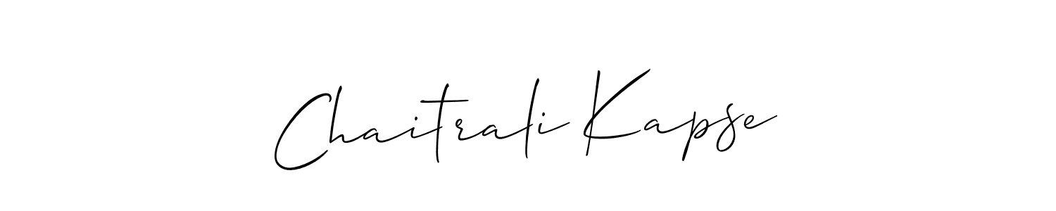 Use a signature maker to create a handwritten signature online. With this signature software, you can design (Allison_Script) your own signature for name Chaitrali Kapse. Chaitrali Kapse signature style 2 images and pictures png