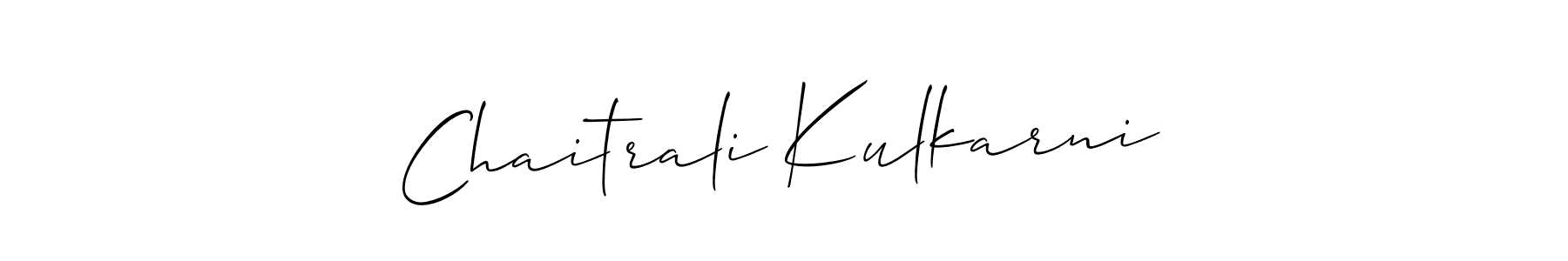 Allison_Script is a professional signature style that is perfect for those who want to add a touch of class to their signature. It is also a great choice for those who want to make their signature more unique. Get Chaitrali Kulkarni name to fancy signature for free. Chaitrali Kulkarni signature style 2 images and pictures png