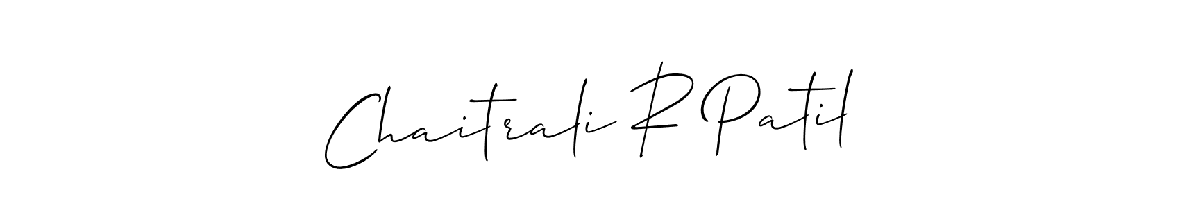 Also You can easily find your signature by using the search form. We will create Chaitrali R Patil name handwritten signature images for you free of cost using Allison_Script sign style. Chaitrali R Patil signature style 2 images and pictures png